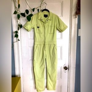 WILDFANG Short Sleeved Jumpsuit (Lime Green)